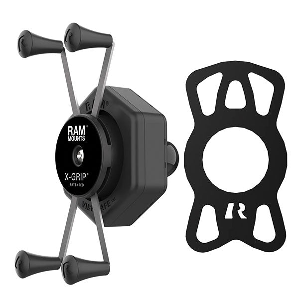 RAM X-GRIP LARGE PHONE HOLDER WITH BALL & VIBE-SAFE ADAPTER  RAM-HOL-UN10B-462