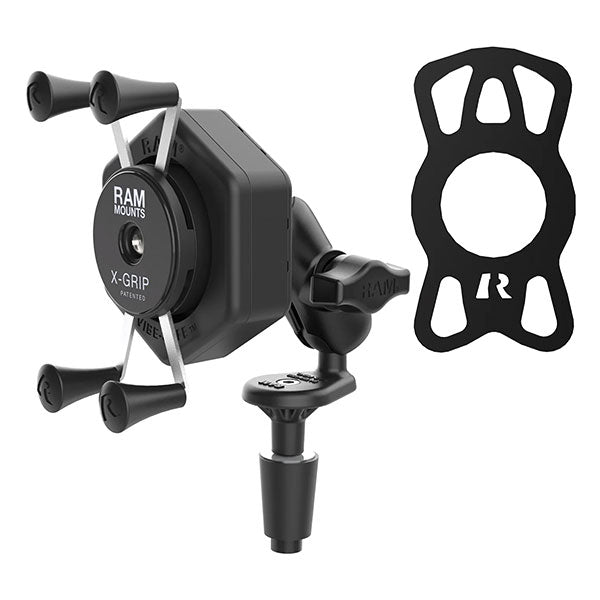 RAM X-GRIP PHONE MOUNT WITH VIBE-SAFE & FORK STEM BASE SHORT RAM-B-176-A-UN7-462
