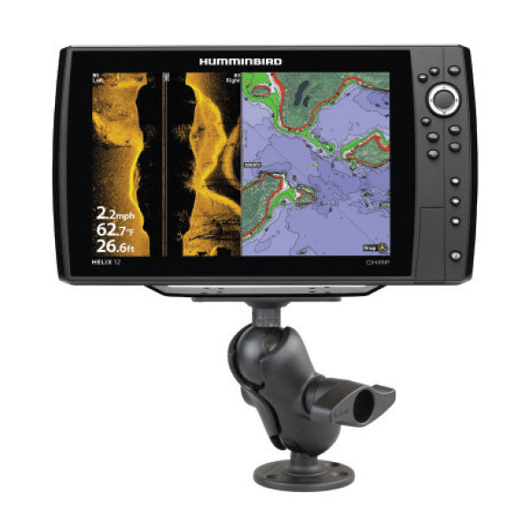 RAM MOUNTS DRILL-DOWN DOUBLE BALL MOUNT HUMMINBIRD HELIX 9, 10 & 12 RAM-D-202-25-C-202U