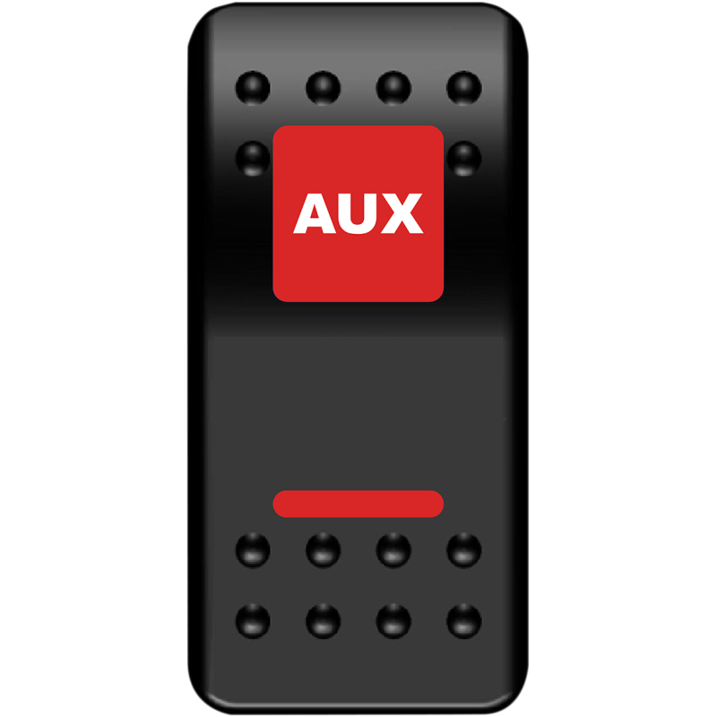 MOOSE UTILITY DIVISION MOOSE BRANDED ON/OFF AUX SWITCH WITH RED LED AUX-PWR-R