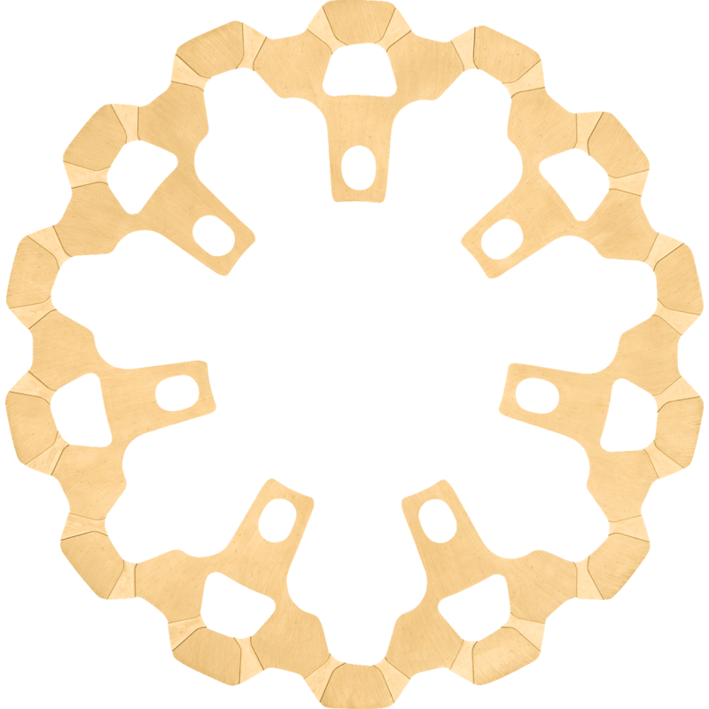 LYNDALL RACING BRAKES LLC BRAKE ROTOR - FRONT - 11-13/16" - GOLD 3-622