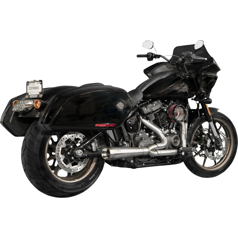 TRASK 2-INTO-1 ASSAULT EXHAUST SYSTEM - NATURAL W/ BAGS TM-5053