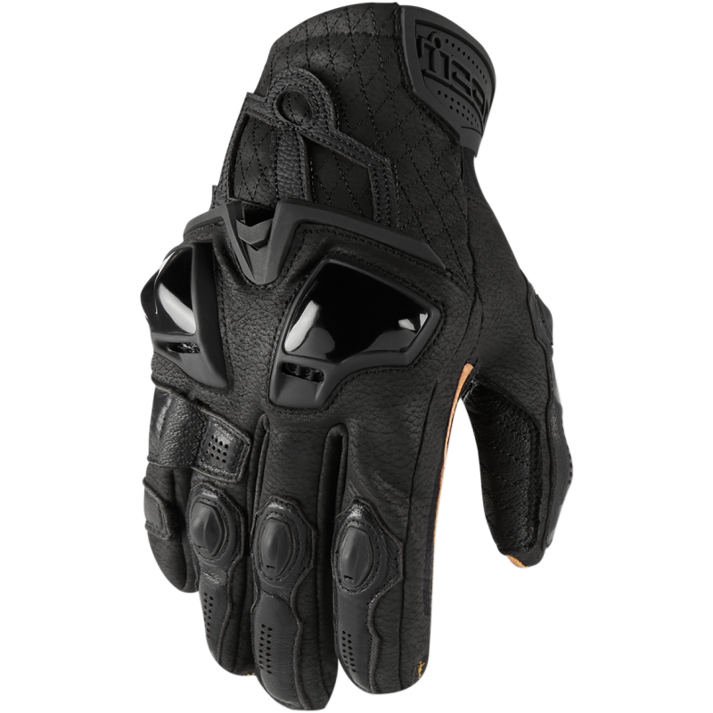 ICON HYPERSPORT SHORT GLOVE BLK LG 3301-3535