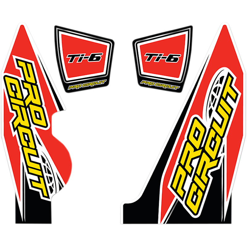 PRO CIRCUIT TI-6 WRAP AND E/C DECAL (YZ450F) DC14TI6-YZ450F