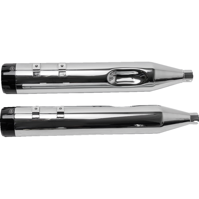 S&S CYCLE 95-16 FLHT MUFFLERS 4.5" CHR/B.THRST 550-0619