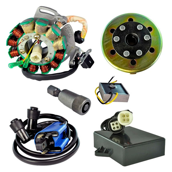 KIMPEX HD STATOR + CDI BOX + PLAQUE + PULLER SF-900-006483