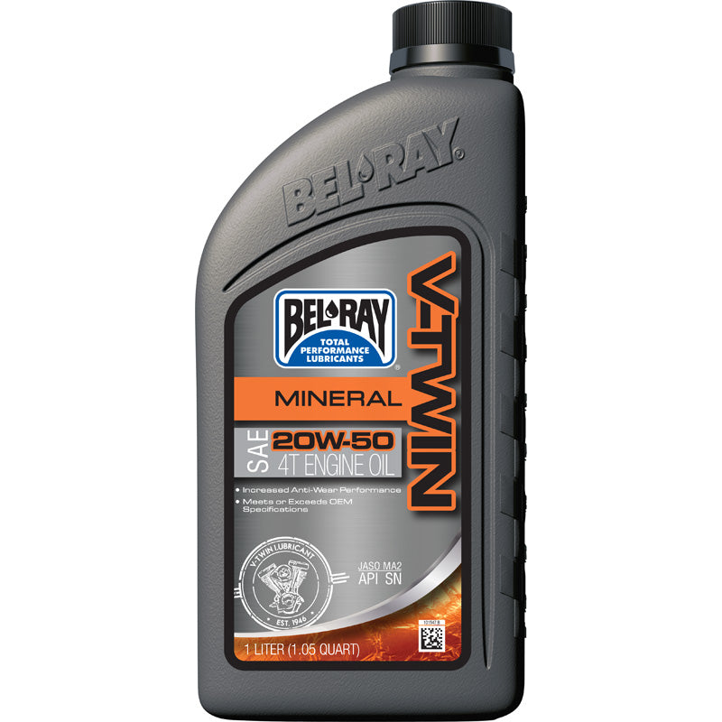 BEL-RAY BEL-RAY V-TWIN MOTOR OIL 20W-50 (12 X 1 L) 3_01829E_11