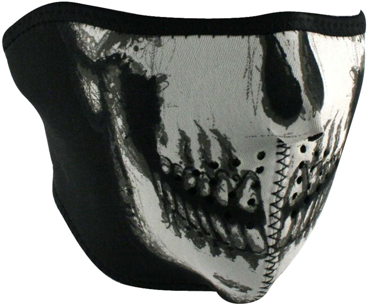 ZAN HEADGEAR 1/2 MASK FLUO SKULL WNFM002HG