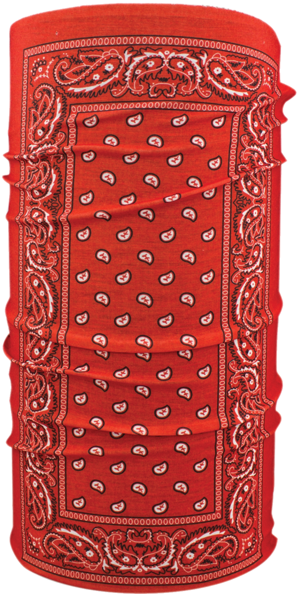 ZAN HEADGEAR MOTLEY RED PAISLEY T106