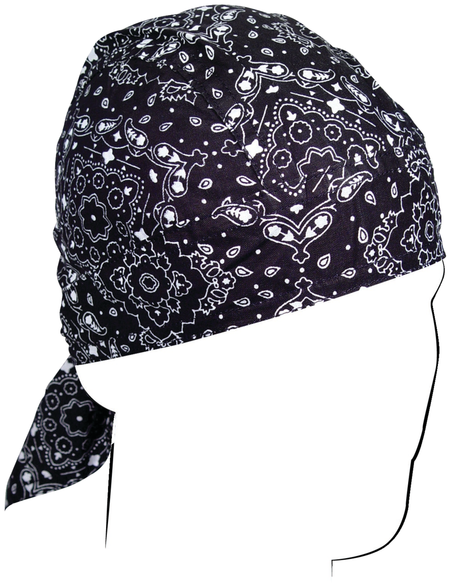 ZAN HEADGEAR FLYDANNA PAISLEY BLACK Z101