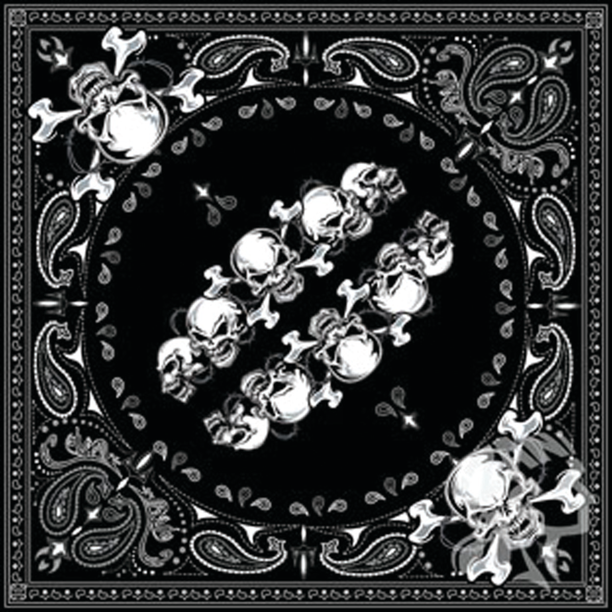 ZAN HEADGEAR ZAN BANDANNA SKULL ROW B140