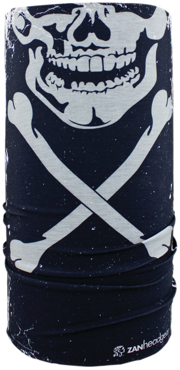 ZAN HEADGEAR MOTLEY TUBE 100% POLYESTER SKULL XBONES T227