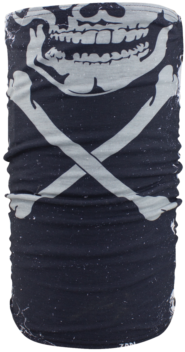ZAN HEADGEAR MOTLEY TUBE FLEECE LINED SKULL XBONES TF227