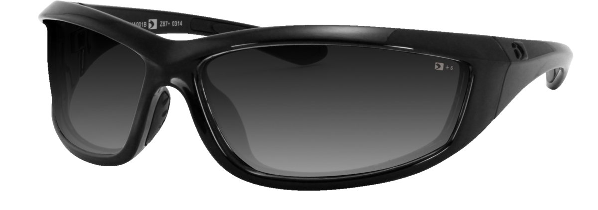 ZAN HEADGEAR CHARGER SUNGLASS BLK FRAME ANTI-FOG SM ECHA001