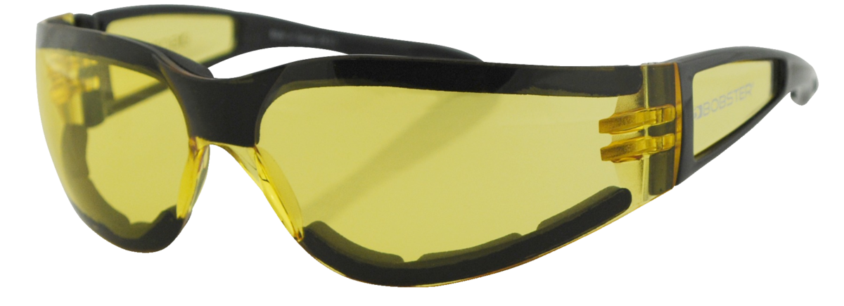 ZAN HEADGEAR SHIELD II SUNGLASS BLACK FRAME YELLOW ESH204