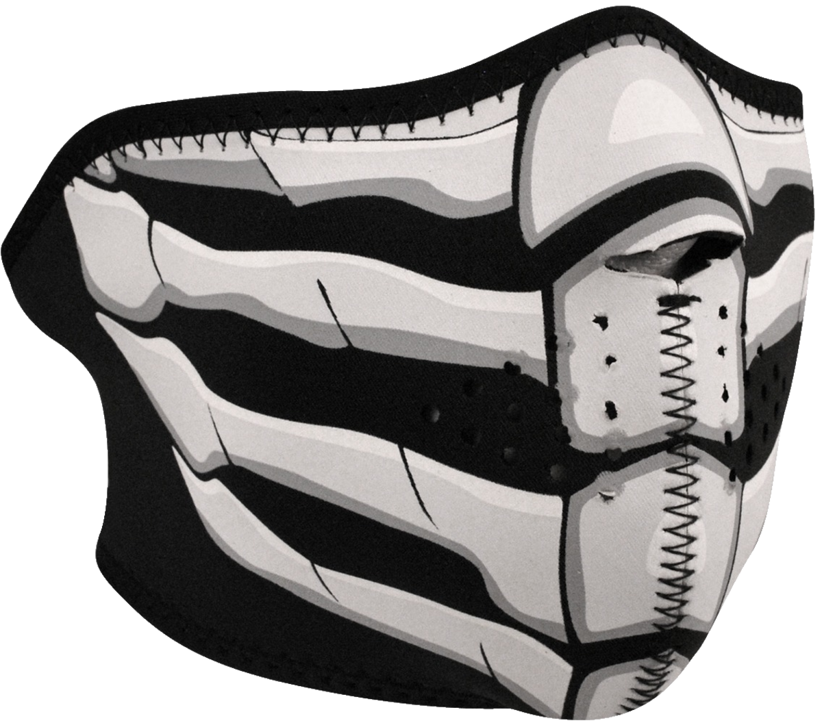 ZAN HEADGEAR HALF MASK NEOPRENE BONE BREATH GLOW WNFM168HG