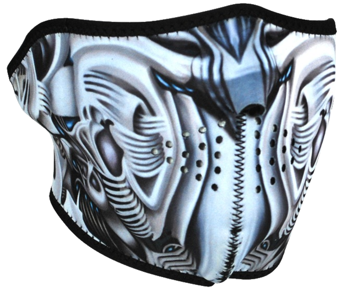 ZAN HEADGEAR HALF MASK NEOPRENE BIOMECHANICAL WNFM074H