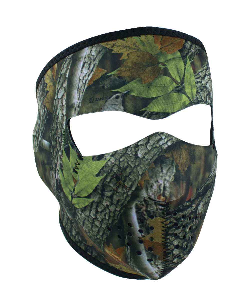 ZAN HEADGEAR FULL MASK NEOPRENE FOREST CAMO WNFM238