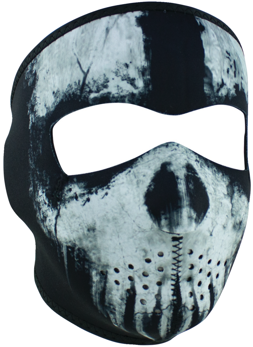 ZAN HEADGEAR FULL MASK NEOPRENE SKULL GHOST WNFM409