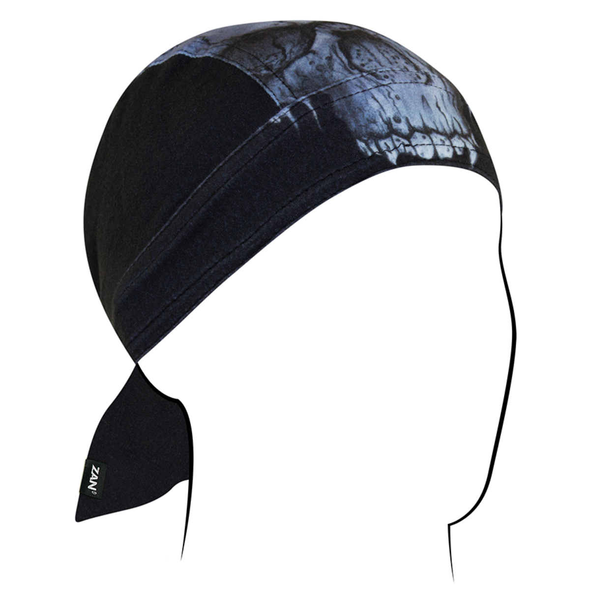 ZAN HEADGEAR FLYDANNA SPORTFLEX SERIES MIDNIGHT SKULL ZL417