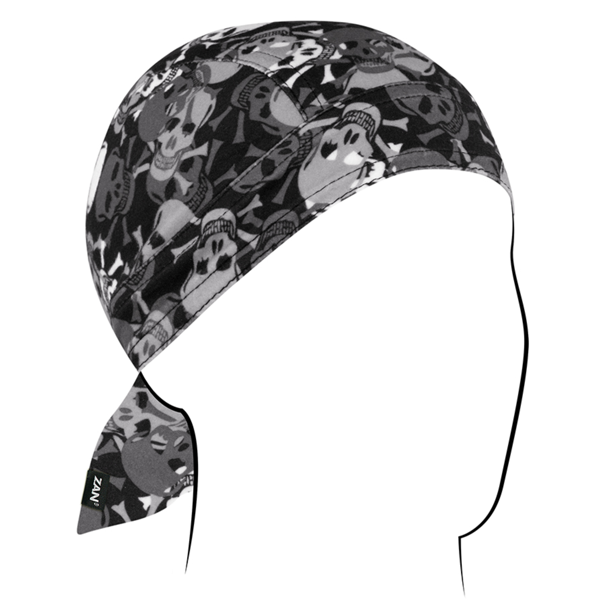 ZAN HEADGEAR FLYDANNA SPORTFLEX SERIES ALL OVER SKULL ZL424