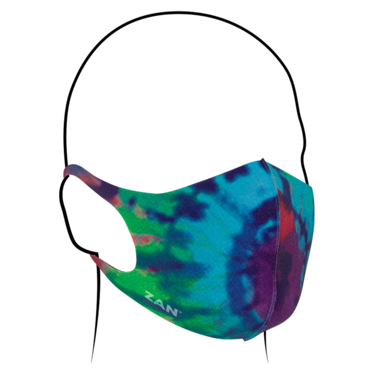 ZAN HEADGEAR LIGHTWEIGHT FACE MASK 2-PACK MULTI COLO FMLW428