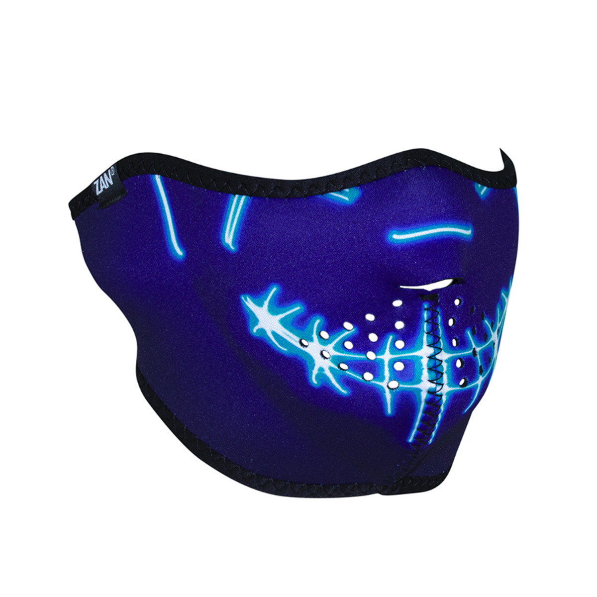 ZAN HEADGEAR HALF MASK NEOPRENE DYSTOPIAN WNFM474H