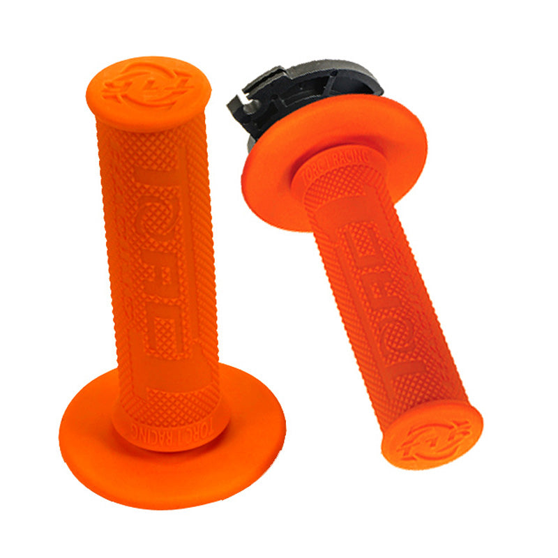 TORC 1 DEFY MX HOT LAP LOCK ON DIAMOND GRIPS ORANGE / INC 4650-0502