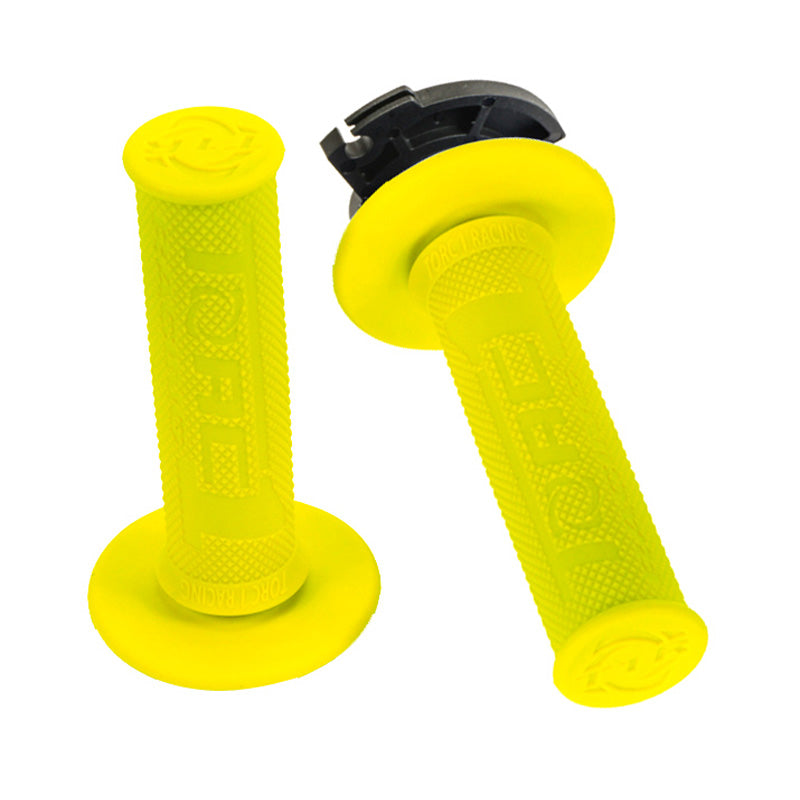 TORC 1 DEFY MX HOT LAP LOCK ON DIAMOND GRIPS YELLOW / INC 4650-0602