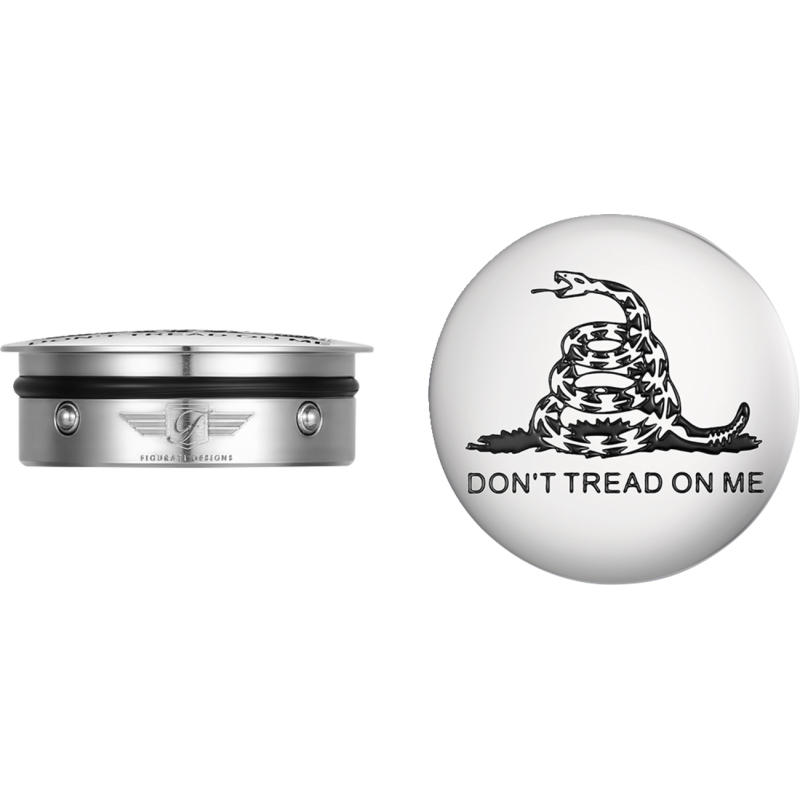 FIGURATI DESIGNS HARLEY-DAVIDSON DON’T TREAD ON ME CUSTOM SWING ARM COVERS FD40-DTOM-SS