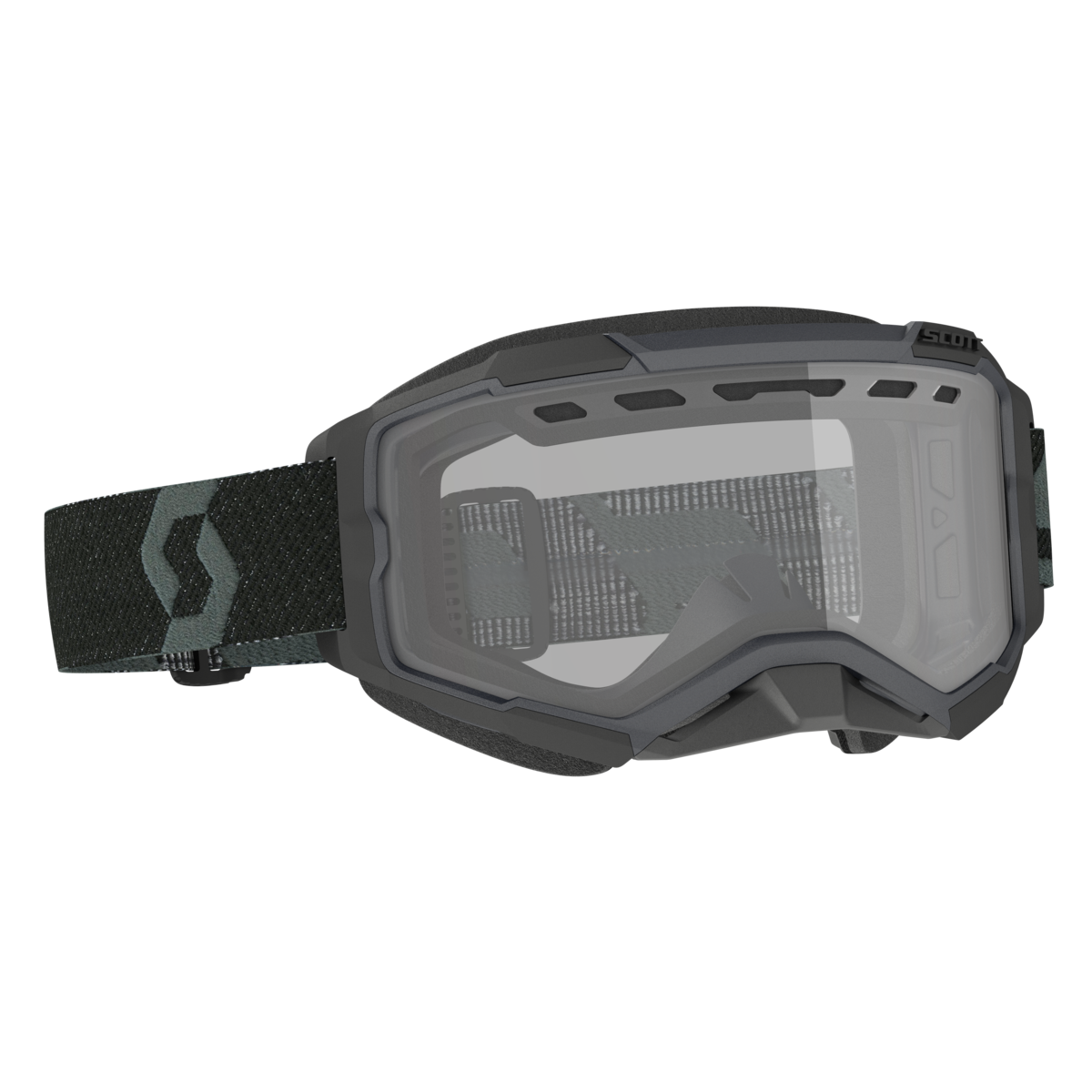 SCOTT FURY SNOW BLACK CLEAR 278605-0001043