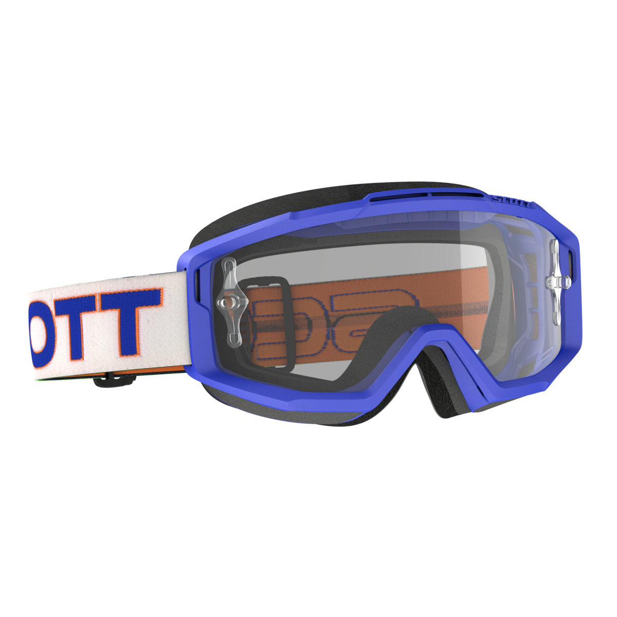 SCOTT SPLIT OTG WHT/BLUE CLEAR WORKS LENS 285537-7436113
