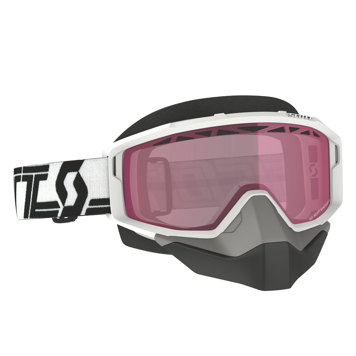 SCOTT PRIMAL SNO WHT/BLK W/ROSE LENS 278606-1035134