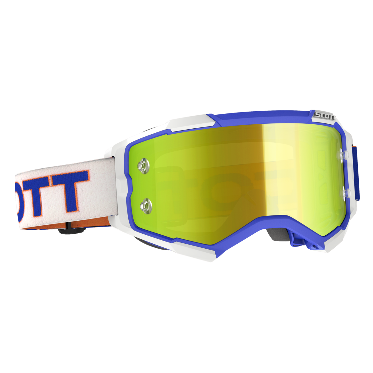 SCOTT FURY RETRO WHT/BLUE W/YEL CHR LENS 272828-1029289