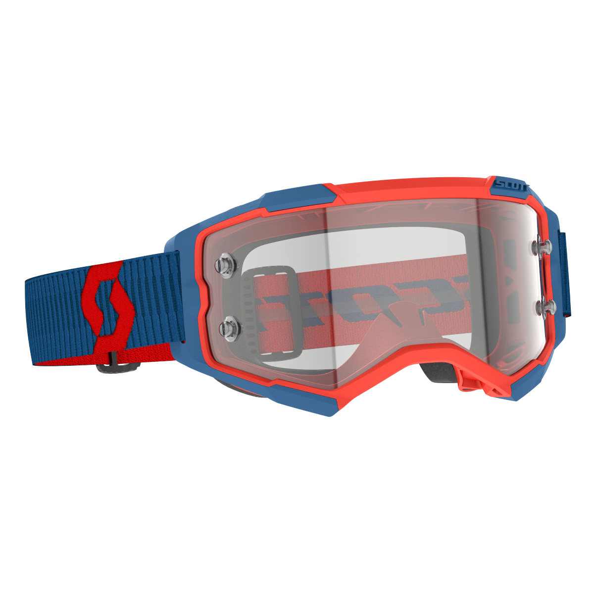 SCOTT FURY CLEAR DARK BLUE/NEON RED CLEAR 274514-7698113