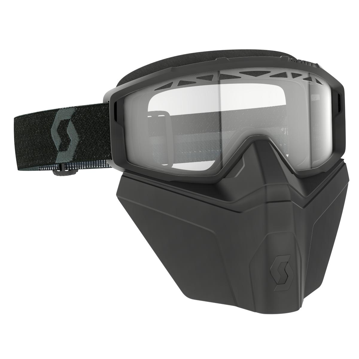 SCOTT PRIMAL SAFARI FACEMASK BLK W/CLEAR 278608-0001043