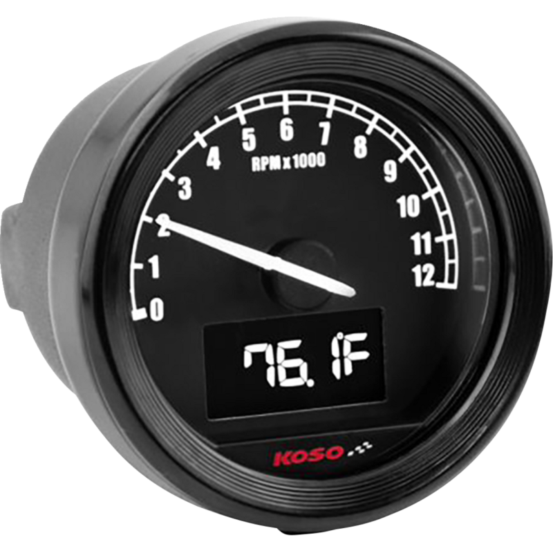 KOSO NORTH AMERICA TNT-05R D48 TACHOMETER BLACK BA086101