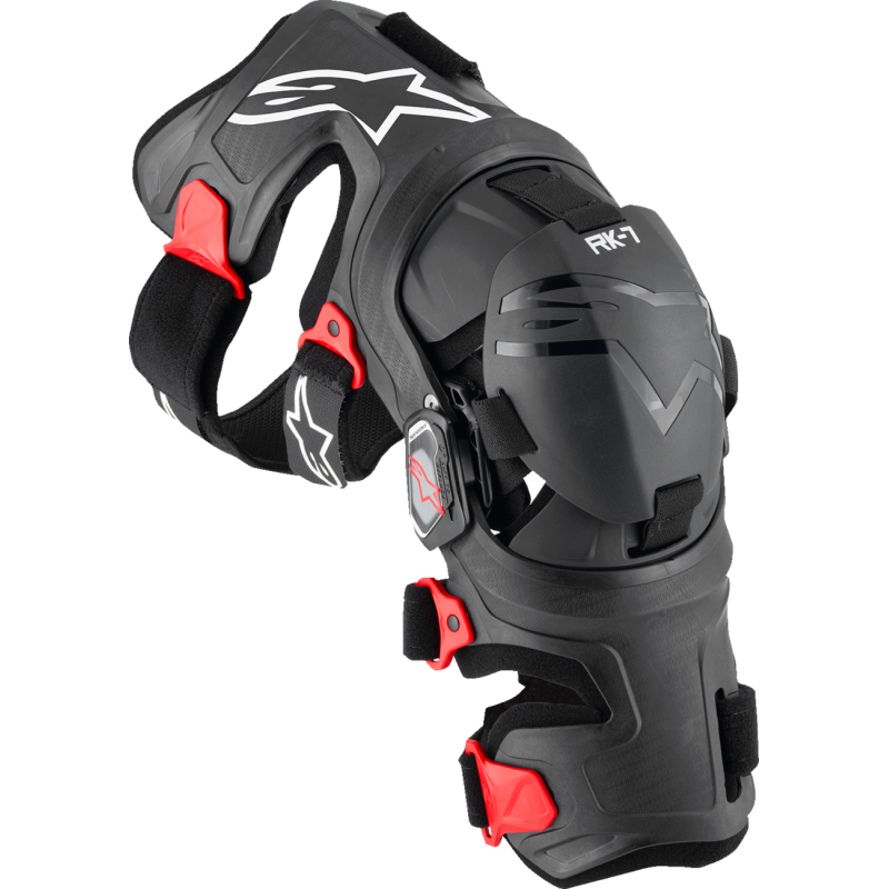 ALPINESTARS RK-7 PLASMA KNEE BRACES BLK/RD S 6500825-13-S