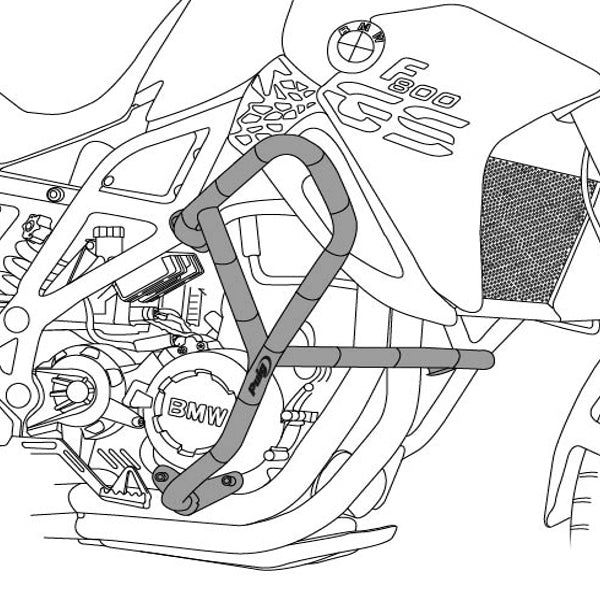PUIG ENGINE GUARD BK SUZ PUIG 20404N