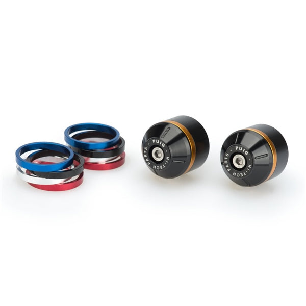 PUIG BAR END SHORT W/RING BK APRILIA 20611N