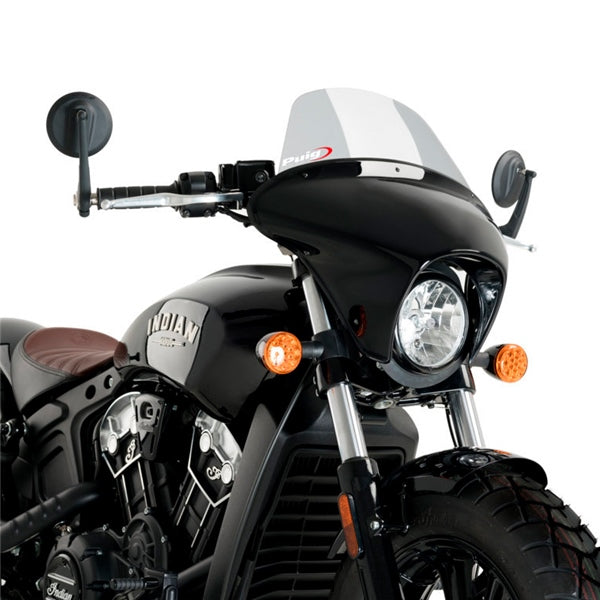 PUIG WINDSHIELD BATWING SML SMK INDIAN 21585H