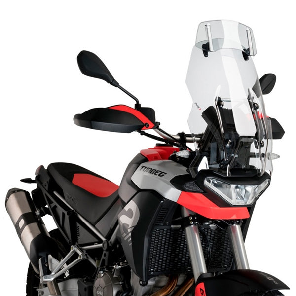 PUIG WINDSHIELD TOURING W/VISOR CLR APRILIA 21183W