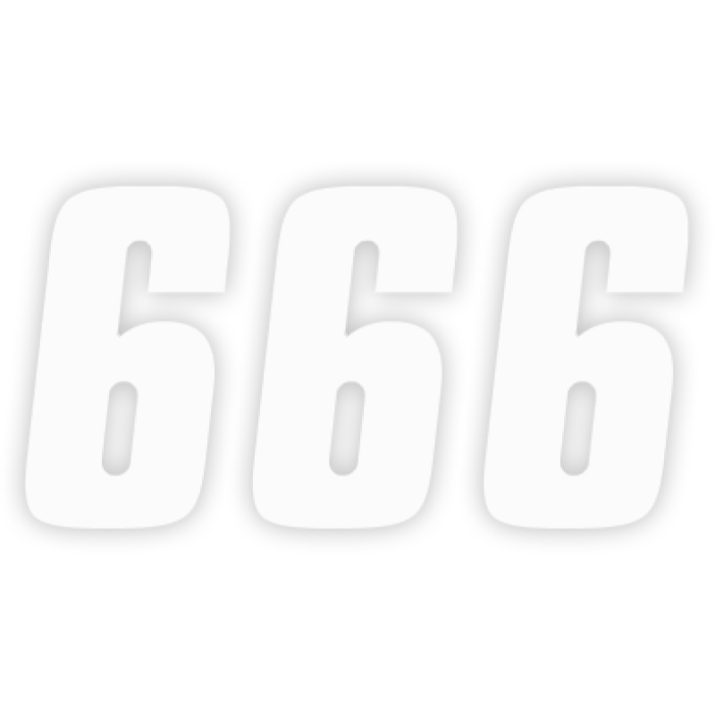 FACTORY EFFEX FACTORY 6" NUMBER WHITE #6 08-90056