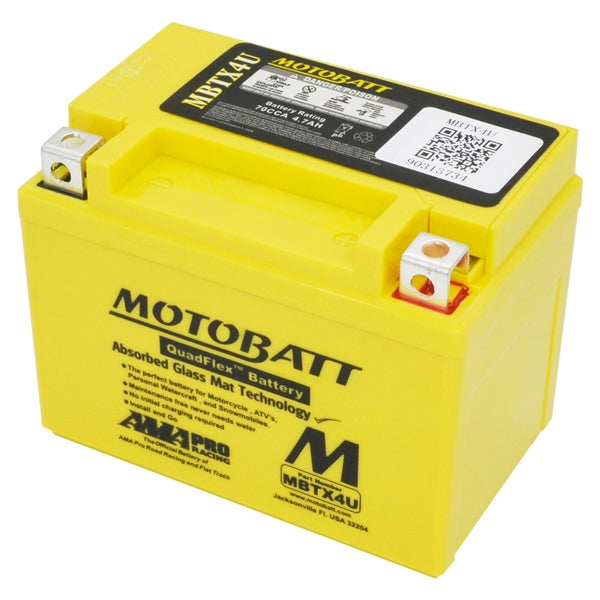 MOTOBATT MBTX4U BATTERY QUADFLEX MOTOBATT MBTX4U