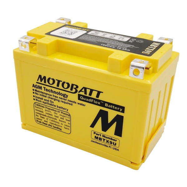 MOTOBATT MBTX9U BATTERY QUADFLEX MOTOBATT MBTX9U