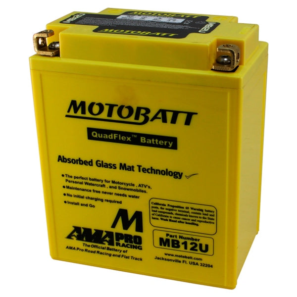 MOTOBATT MB12U BATTERY QUADFLEX MOTOBATT MB12U