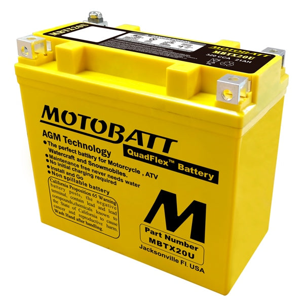 MOTOBATT MBTX20U BATTERY QUADFLEX MOTOBATT MBTX20U