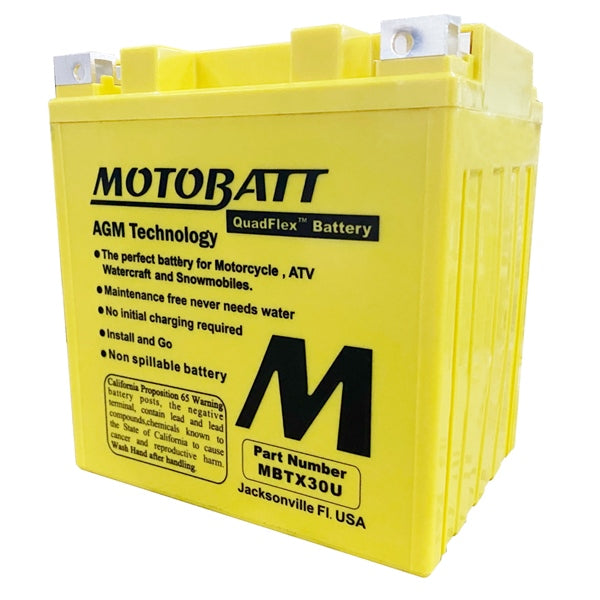 MOTOBATT MBTX30U BATTERY QUADFLEX MOTOBATT MBTX30U
