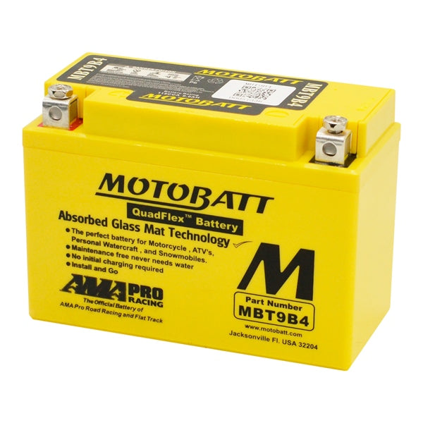MOTOBATT MBT9B4 BATTERY QUADFLEX MOTOBATT MBT9B4