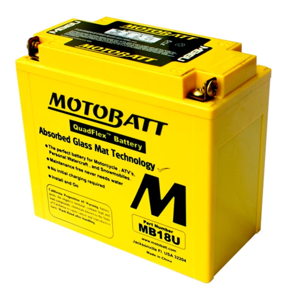 MOTOBATT MB18U BATTERY QUADFLEX MOTOBATT MB18U
